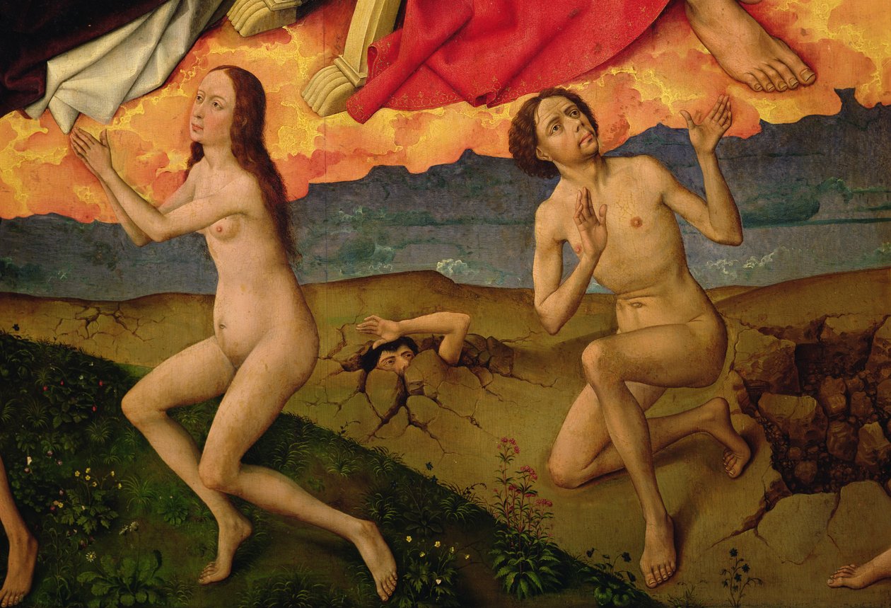 Son Yargı, ölülerin dirilişinin detayı, c.1445-50 by Rogier van der Weyden