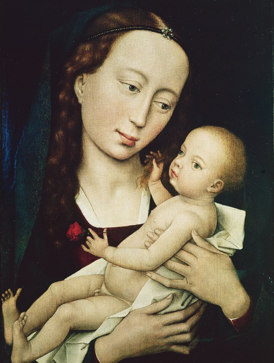 Bakire ve Çocuk, 1455 by Rogier van der Weyden
