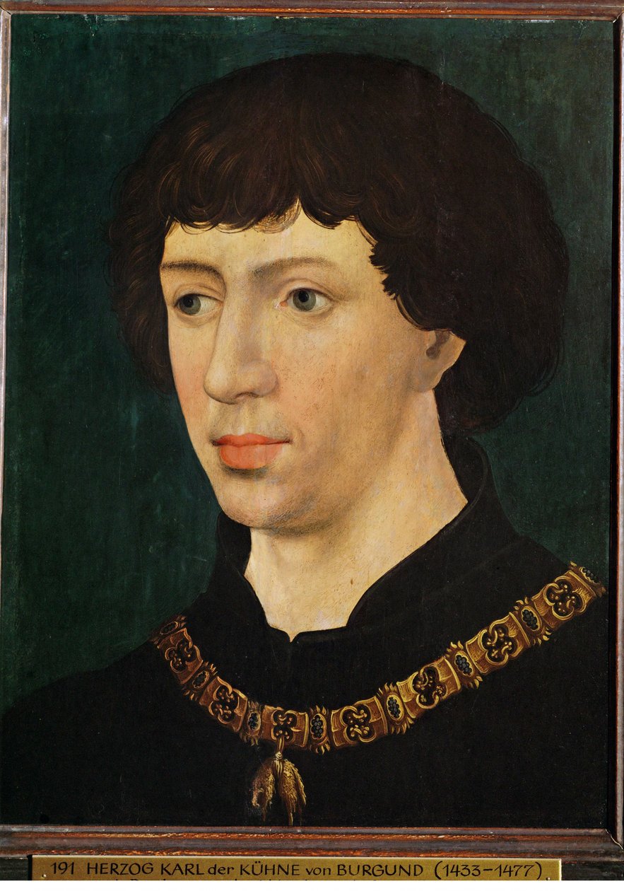 Charles the Temeraire, kopya (resim) by Rogier van der (after) Weyden