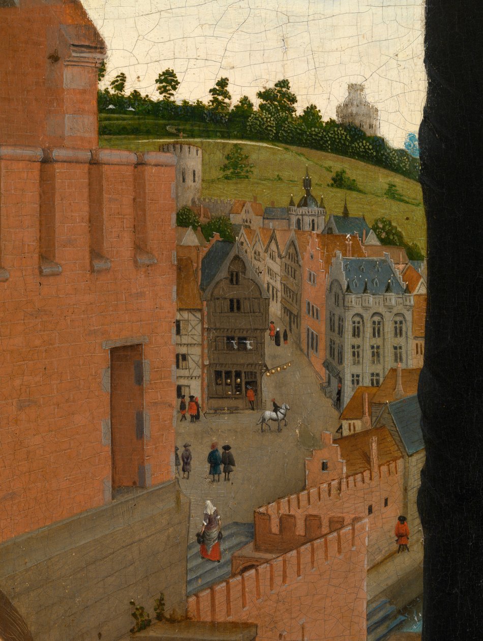 Meryem'in Portresini Çizen Aziz Luka Detayı (Panel üzerine yağlıboya) by Rogier van der (after) Weyden