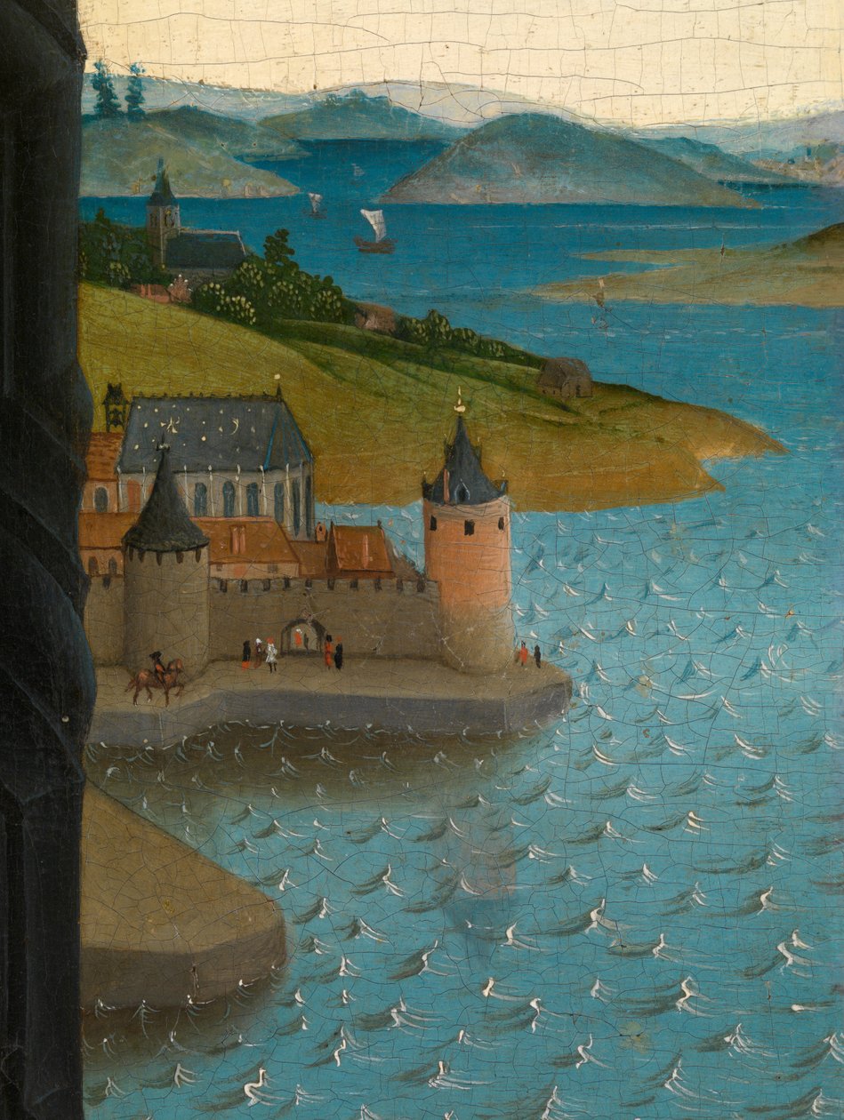 Meryem'in Portresini Çizen Aziz Luka Detayı (Panel üzerine yağlıboya) by Rogier van der (after) Weyden
