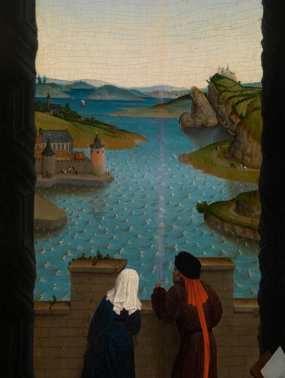Meryem'in Portresini Çizen Aziz Luka Detayı (Panel üzerine yağlıboya) by Rogier van der (after) Weyden
