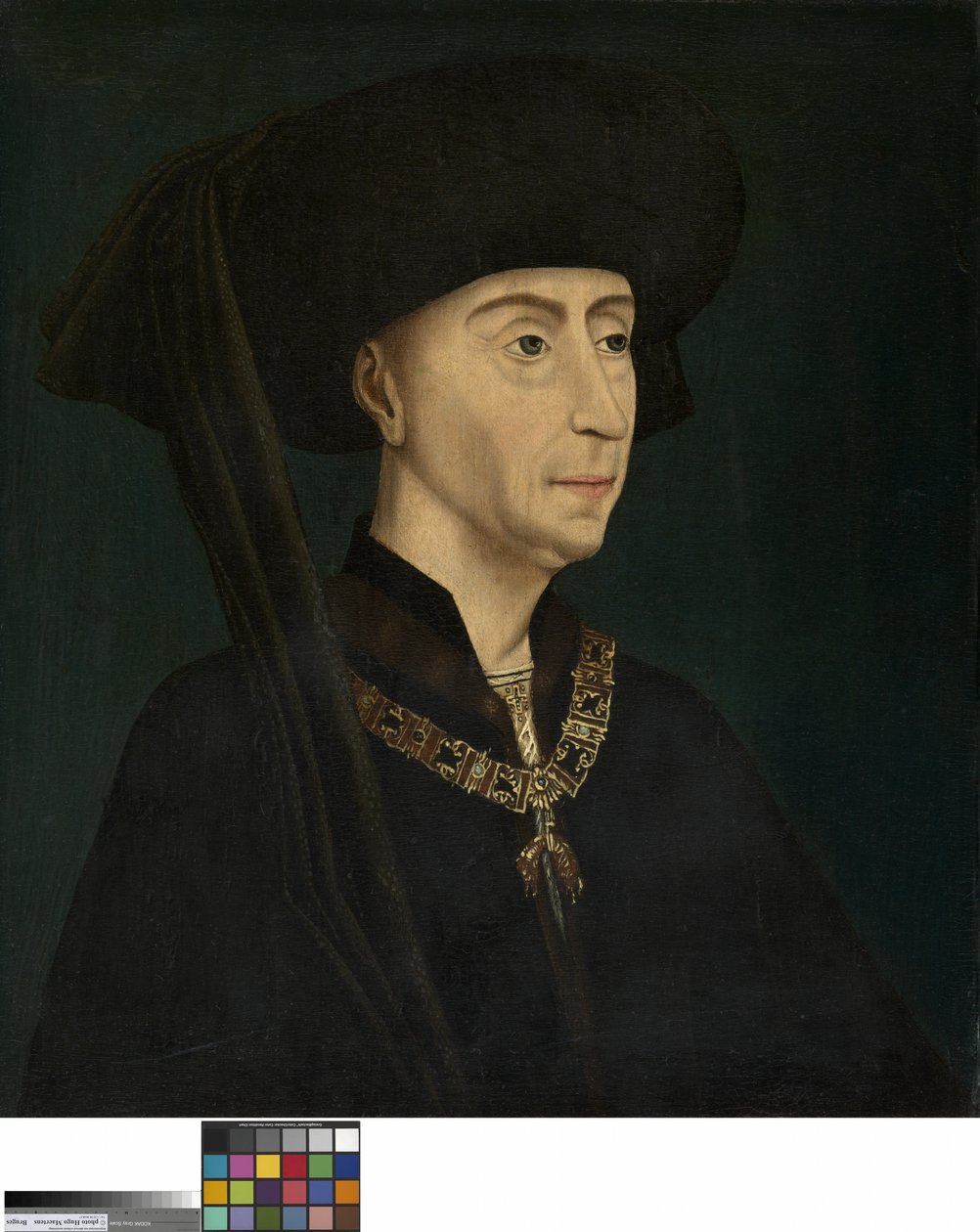 İyi Philip'in Portresi (panel üzerine yağlı boya) by Rogier van der (after) Weyden