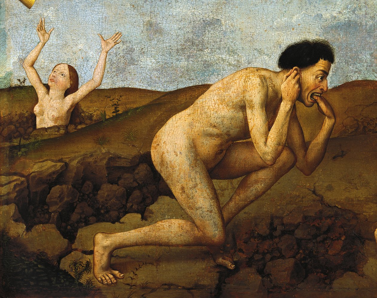 Lanet cehenneme gidiyor, Son Yargı altar panosunun detayı by Rogier van der Weyden
