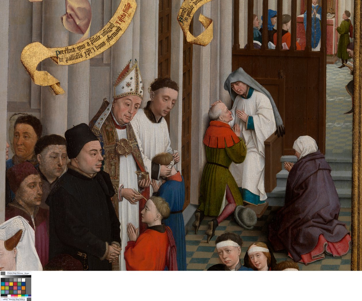 Yedi Ayin Üç Parçasından Detay by Rogier van der Weyden