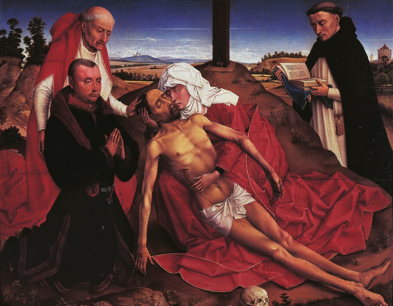 Pieta, Rogier van der Weyden (1399-1464) tarafından by Rogier van der Weyden