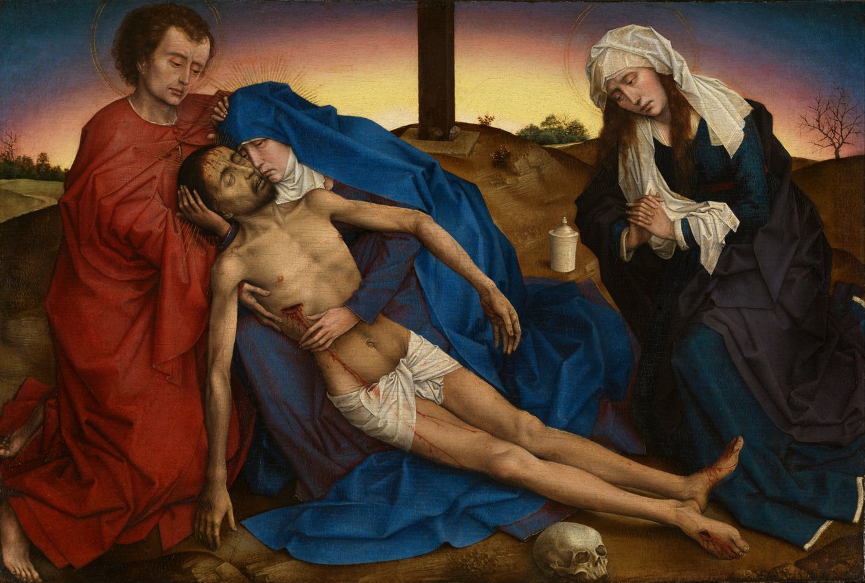 Pieta, c.1441 (panelde yağ) by Rogier van der Weyden