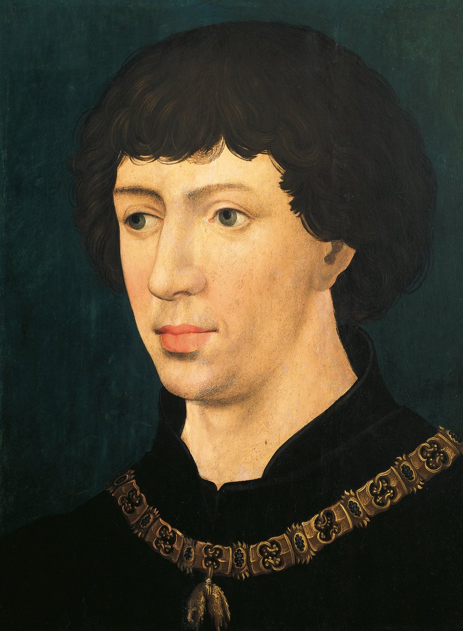 Burgundy Dükü Cesur Charles#39;ın portresi by Rogier van der Weyden