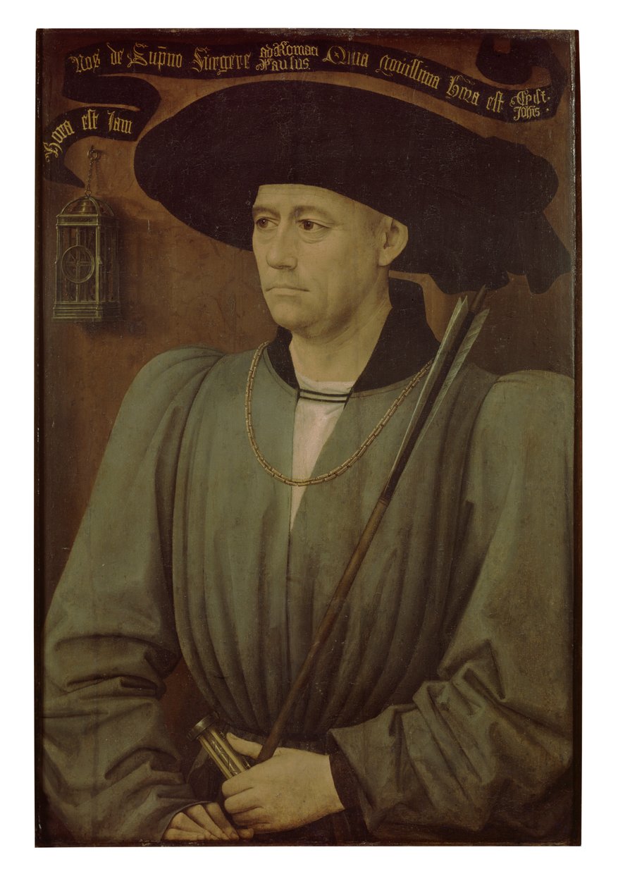 Bir Turnuva Hakeminin Portresi (panel üzerine yağlıboya) by Rogier van der Weyden