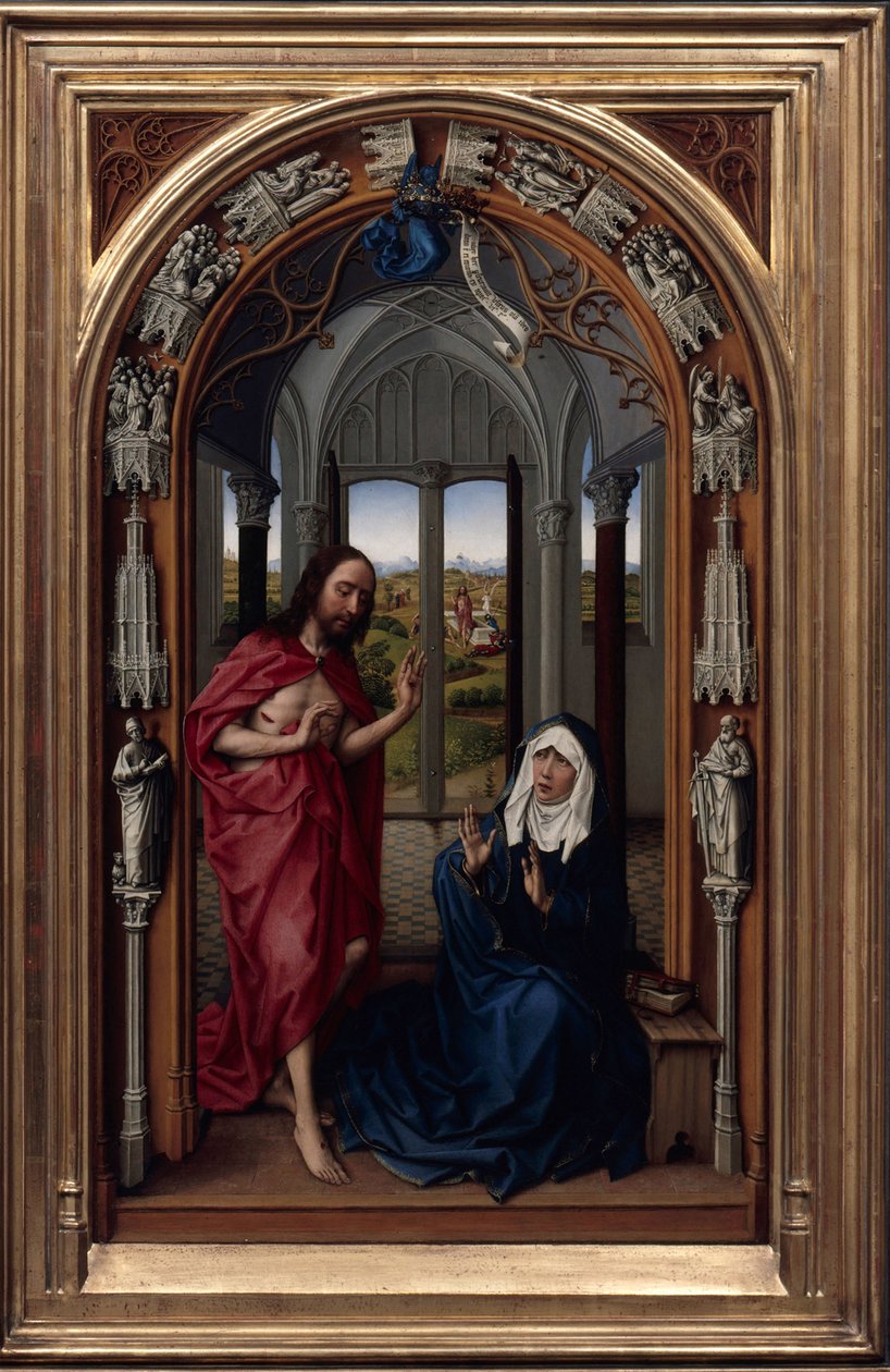 Our Lady Miraflores Sunağı, c. 1440 by Rogier van der Weyden