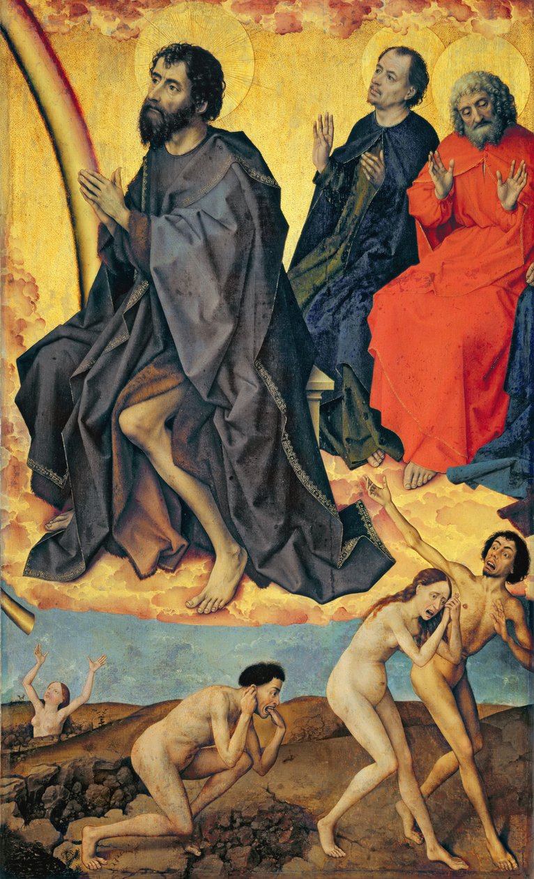 Lanetliler Cehenneme ve Cennetteki Azizlerin krallığına giderken, Son Yargıdan, c.1445-50 by Rogier van der Weyden