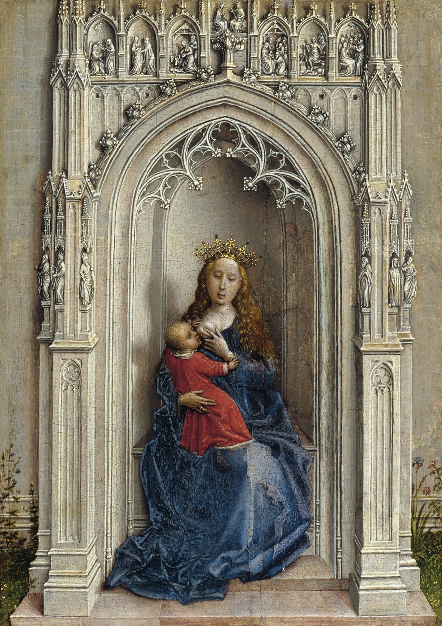 Bakire ve Çocuk enthroned, ca. 1433 by Rogier van der Weyden