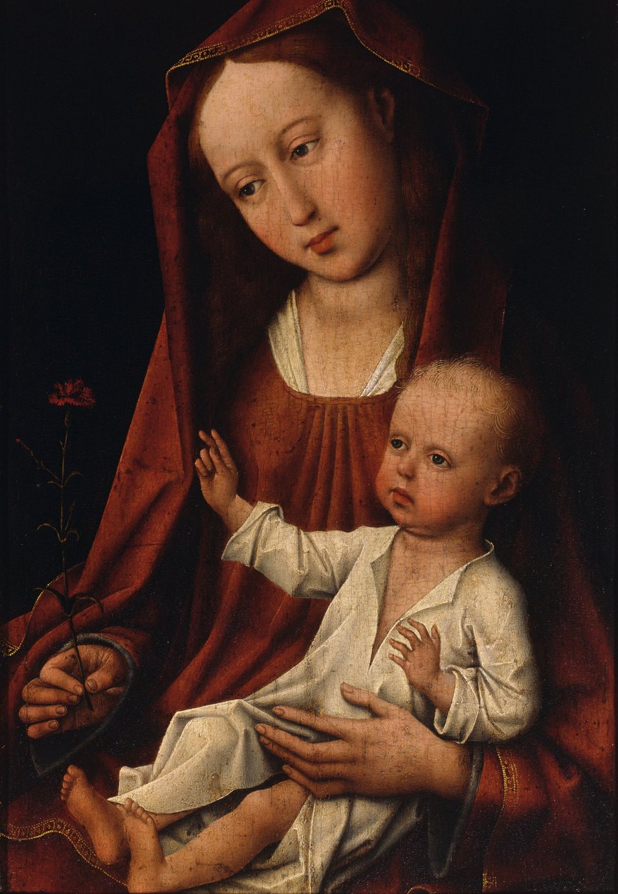 Karanfilli Bakire (panel üzerine yağlıboya) by Rogier van der Weyden