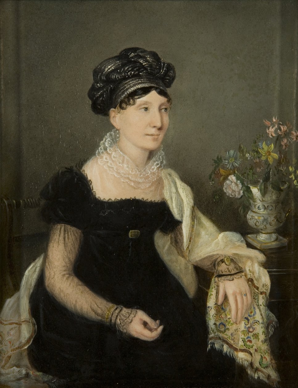 Madam Catalani, c.1821 (değirmen tahtasında yağ) by Rolinda Sharples