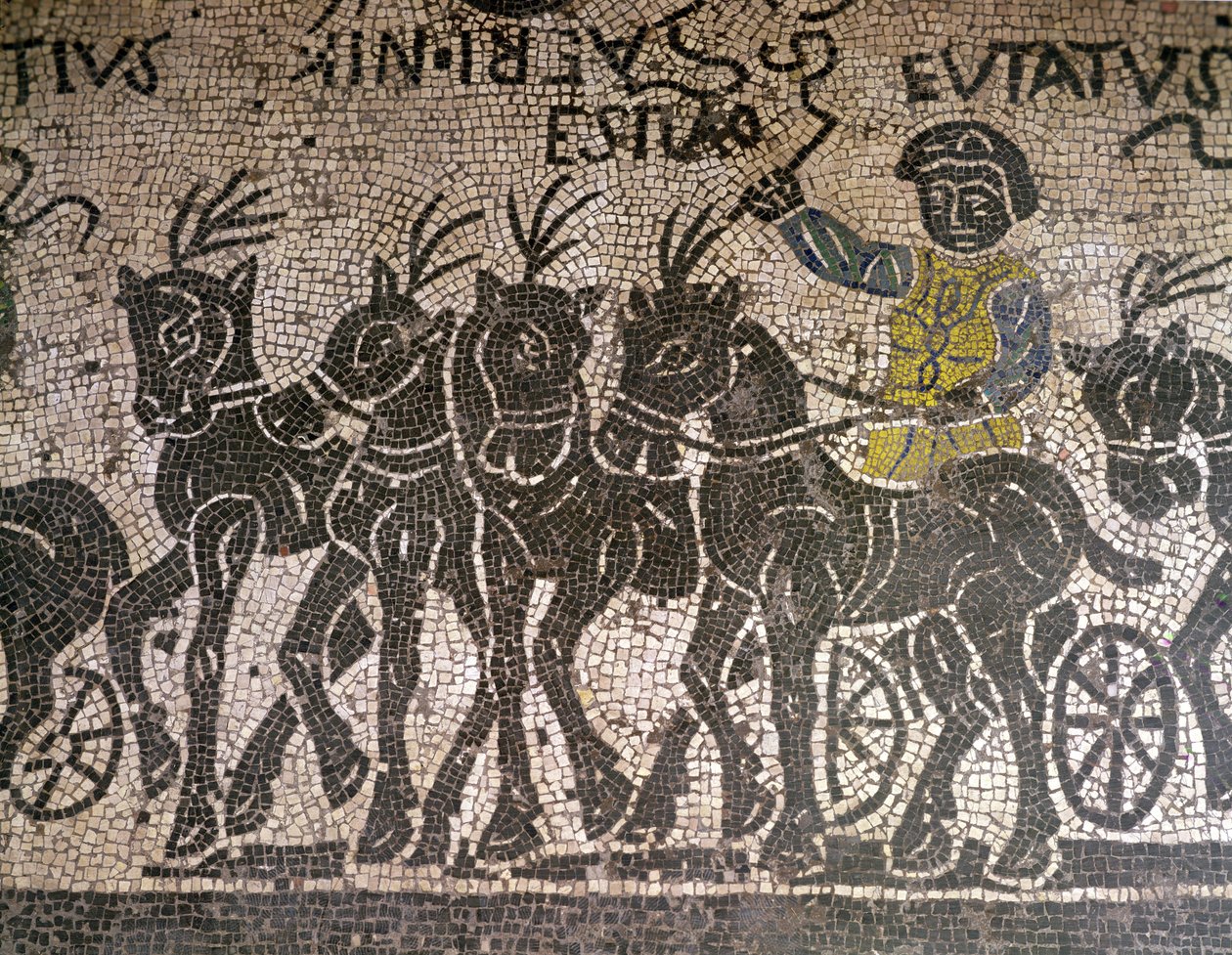 Bir Quadriga (mozaik) by Roman