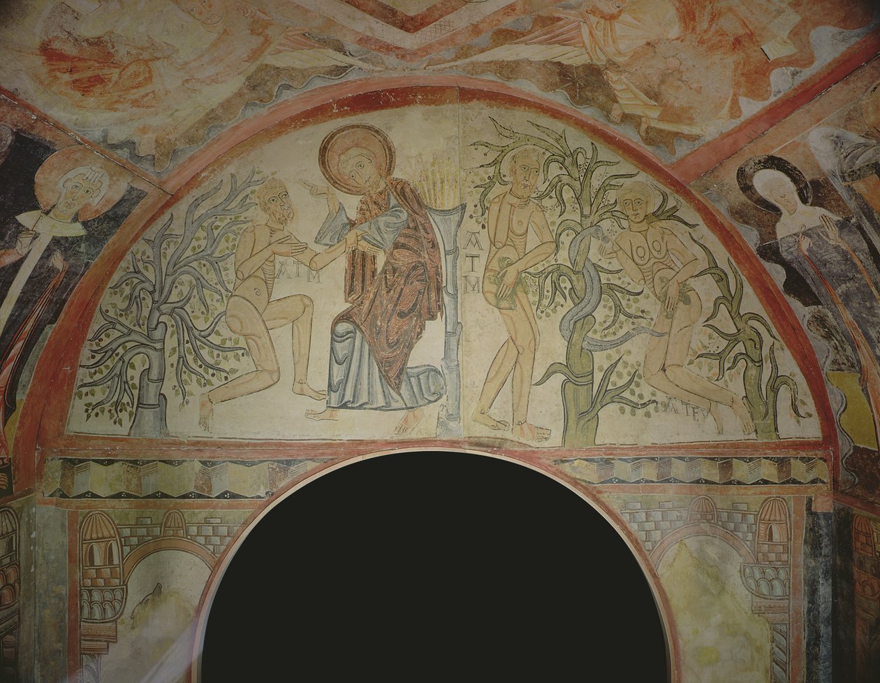 Adem ve Havva, yeniden inşa edilmiş bir Roma şapelinden by Roman