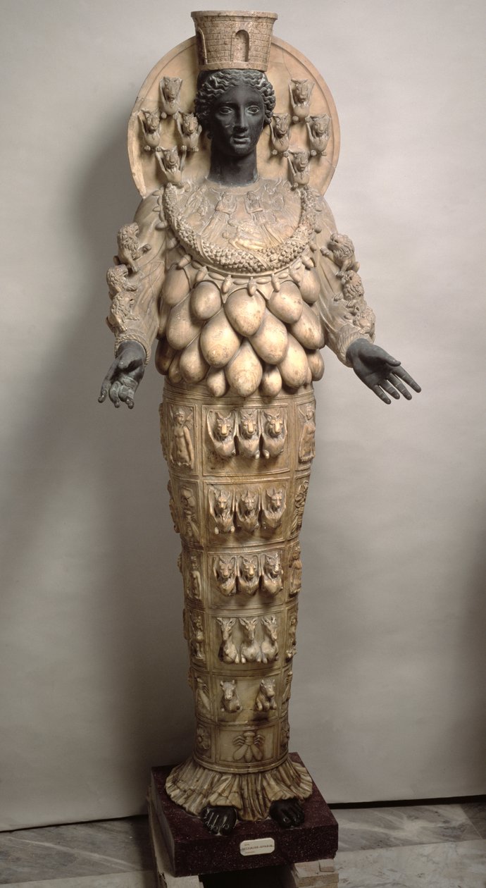 Efes Artemisi (bronz ve kaymaktaşı) by Roman