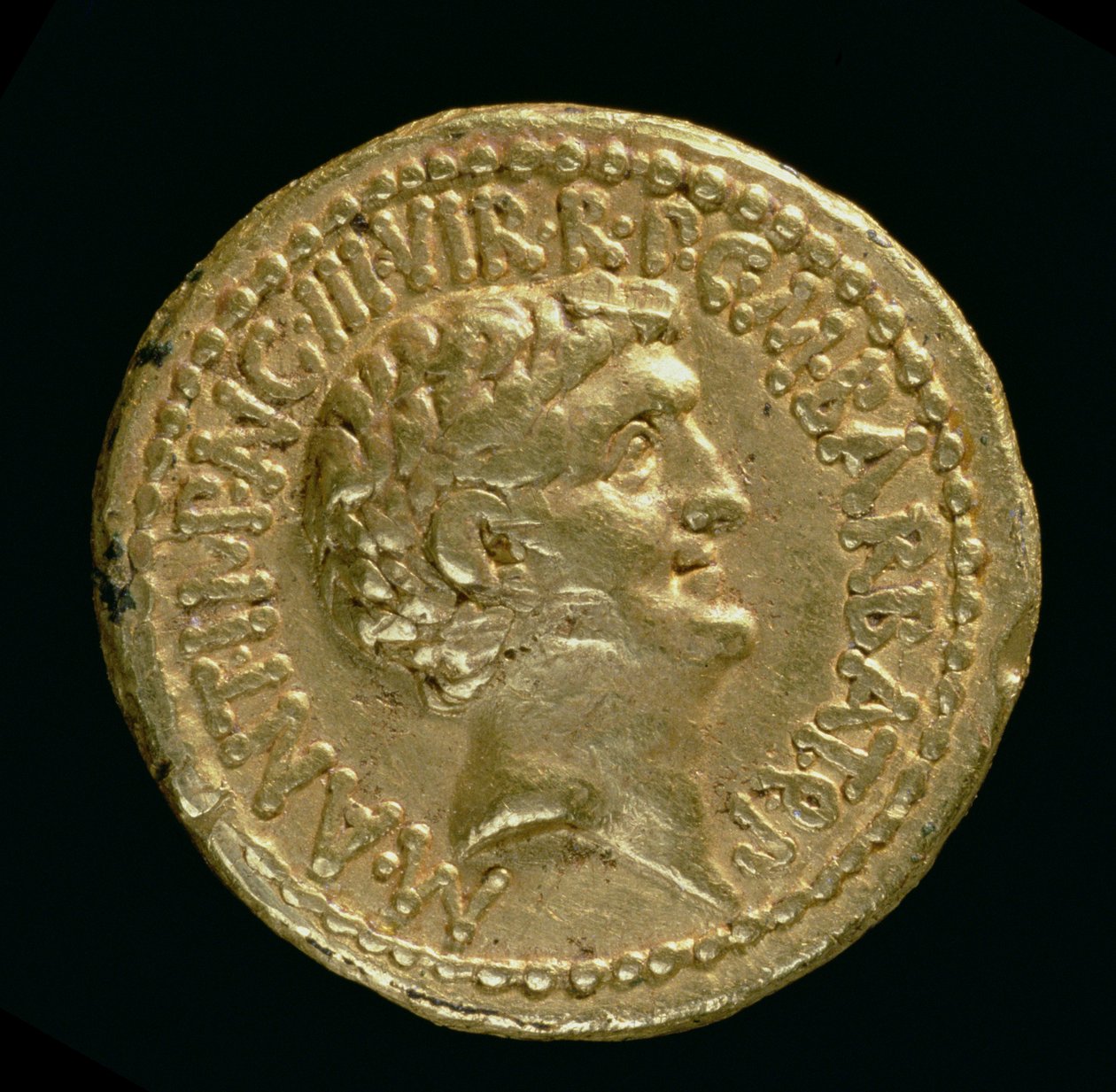 Aureus (ön yüz) Marcus Antonius