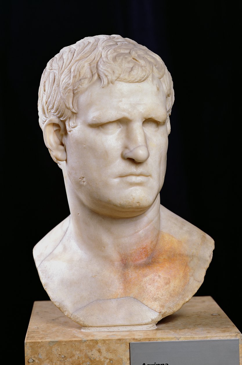 Agrippa Büstü (MÖ 63-12) (mermer) by Roman