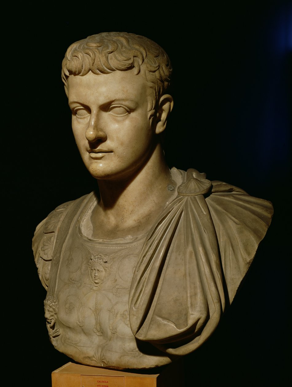 Caligula Büstü (12-41 AD) by Roman