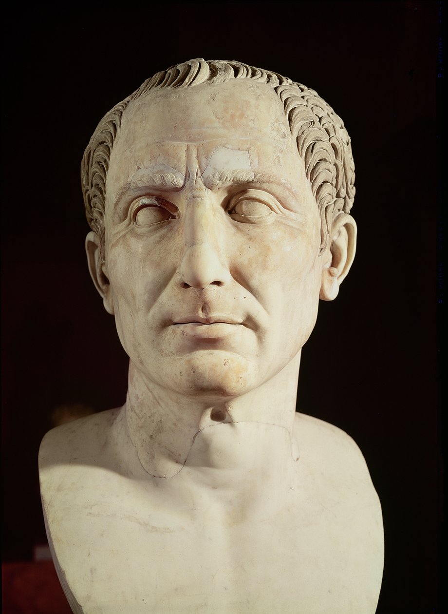 ಜೂಲಿಯಸ್ ಸೀಸರ್ (100-44 BC) (ಮಾರ್ಬಲ್) ಟರ್ಕಿಯ ಬಸ್ಟ್ by Roman