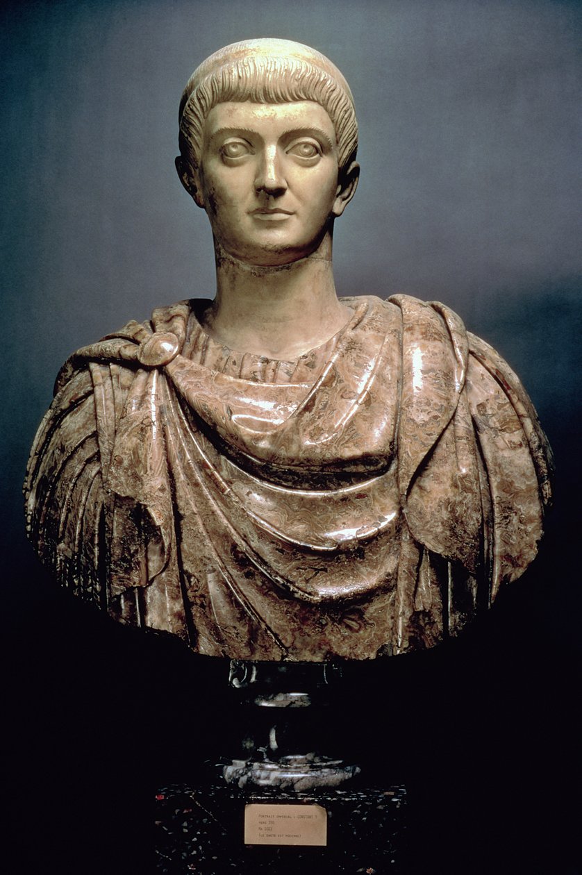 ಕಾನ್ಸ್ಟಂಟೈನ್ I (c.274-337) c.350 AD (ಮಾರ್ಬಲ್) ಟರ್ಕಿ by Roman