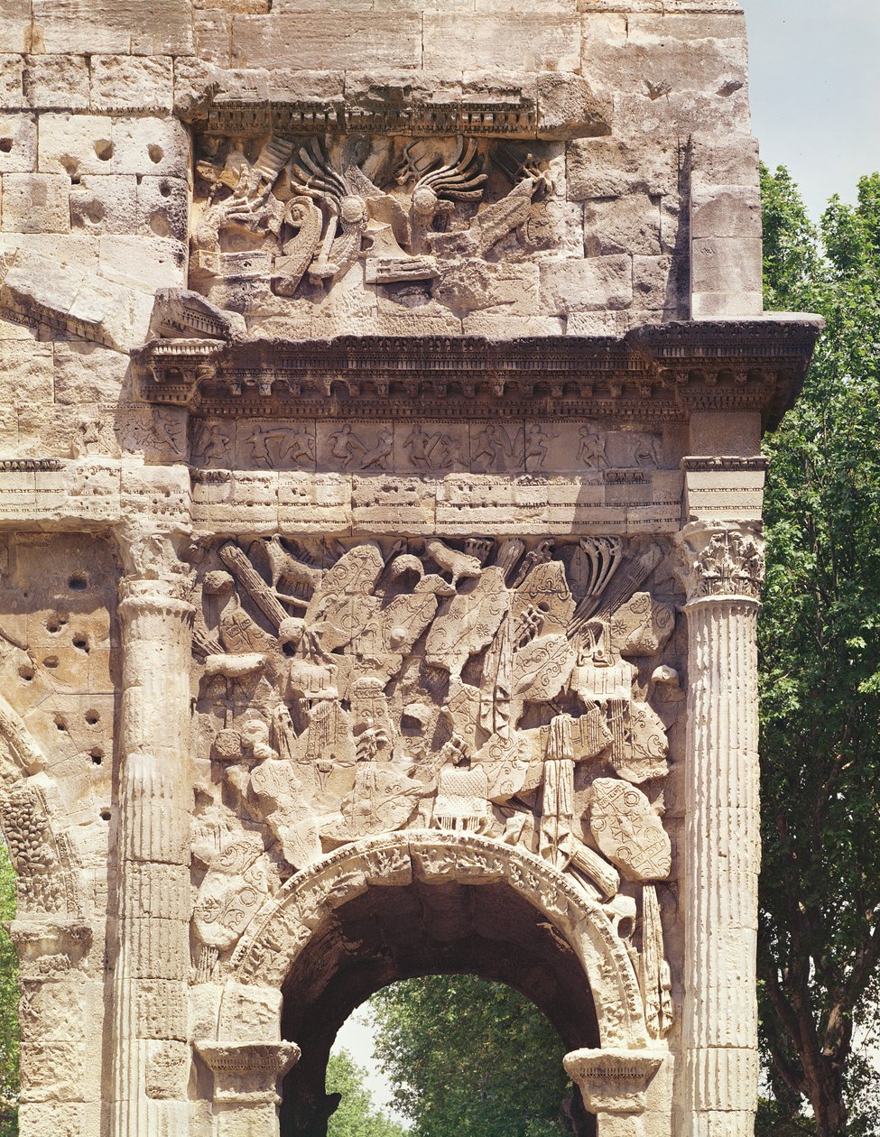 Arc de Triomphe fotoğrafının sağ kemerinden savaşçıların detayı by Roman