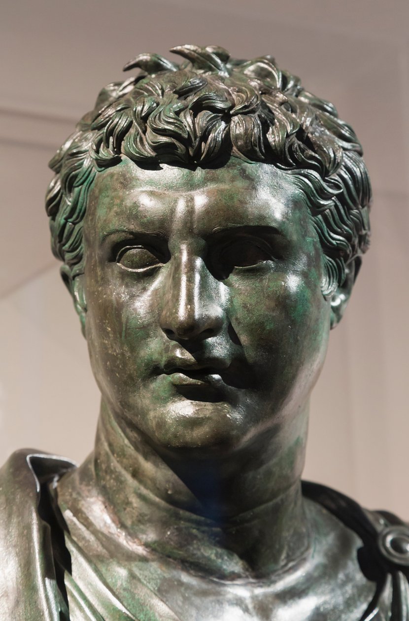Eumenes II, founder of the Pergamon library, c.50 BC (bronze) by Roman
