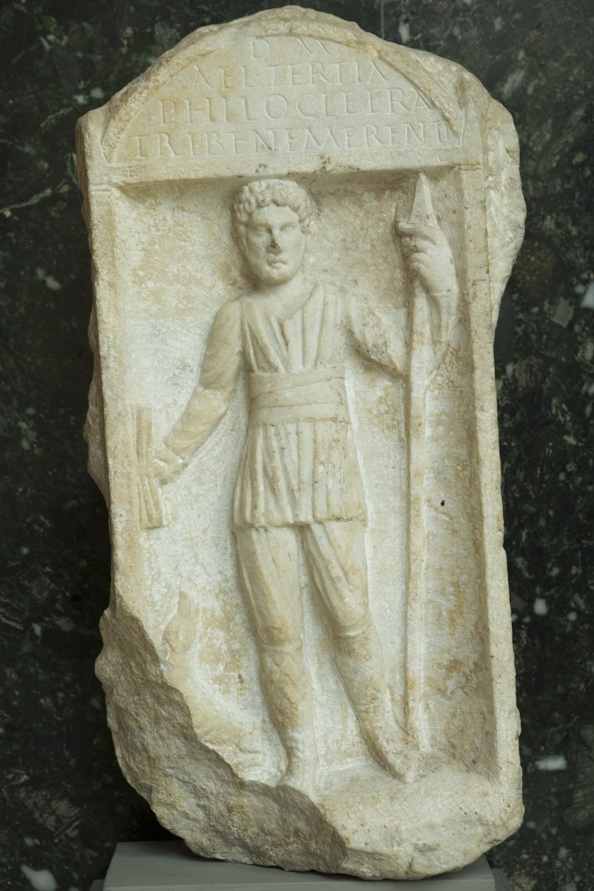 Cenaze dikilitaşı, Roma İmparatorluk Dönemi (MÖ 30, MS 500) (mermer) by Roman