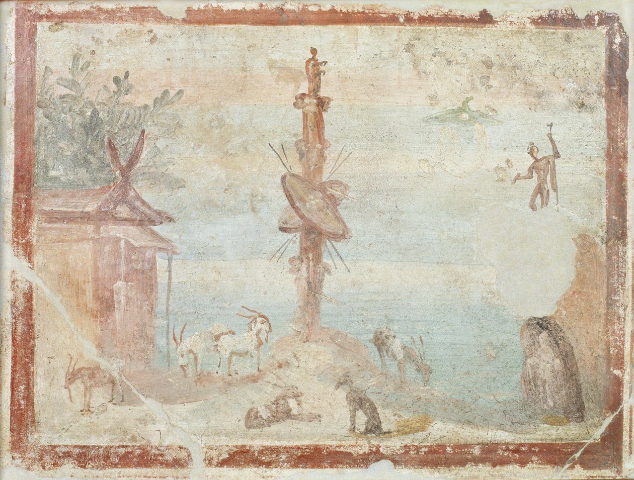 Pastoral Manzara, Pompeii by Roman