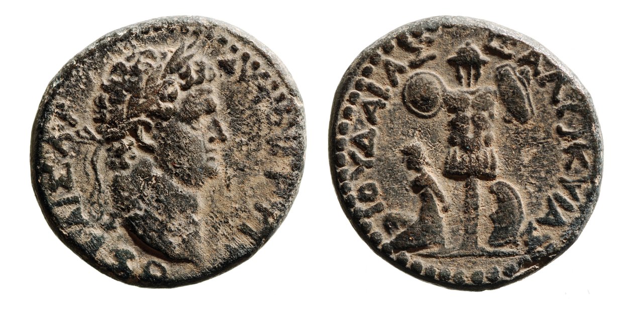 Judea Capta, Titus madeni para (metal) by Roman
