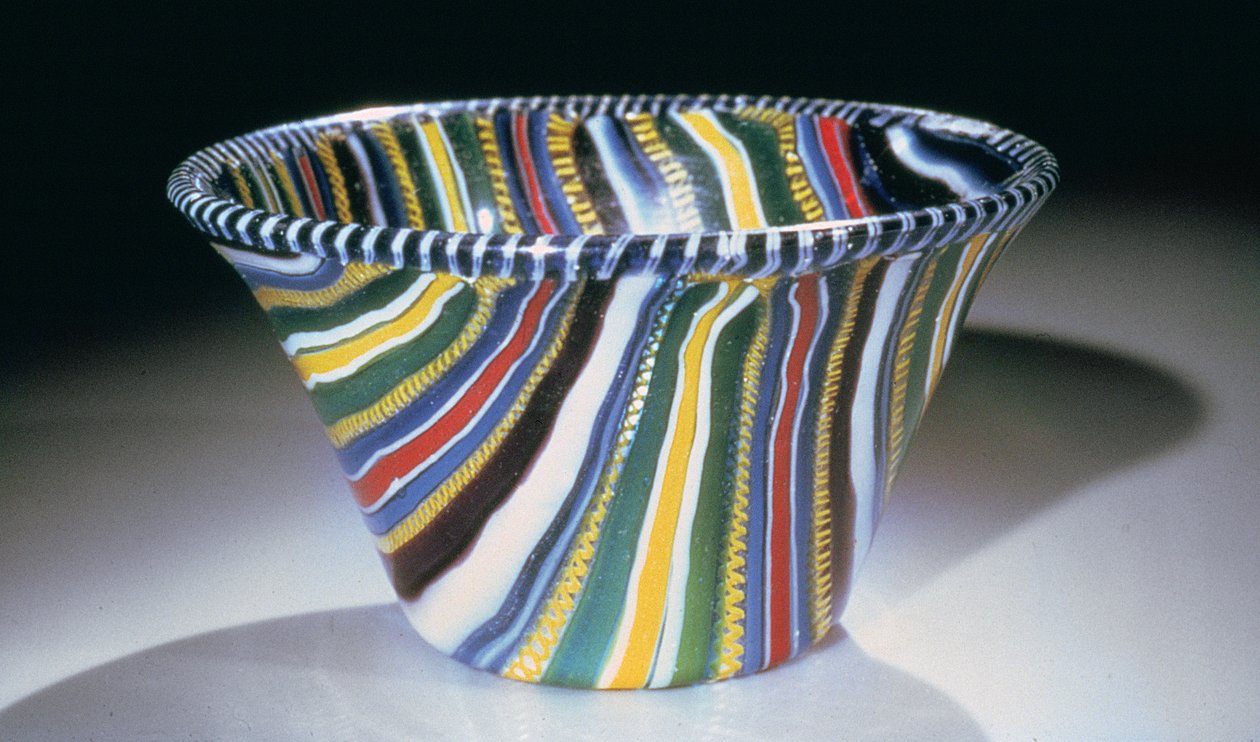 Millefiori çanak, Roma, muhtemelen İskenderiye, MÖ 1. yüzyıl - MS 1. yüzyıl (cam) by Roman