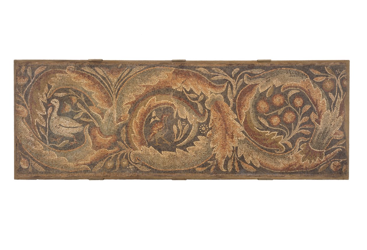 Çiçek ve Kuş motifli mozaik (taş mozaik) by Roman