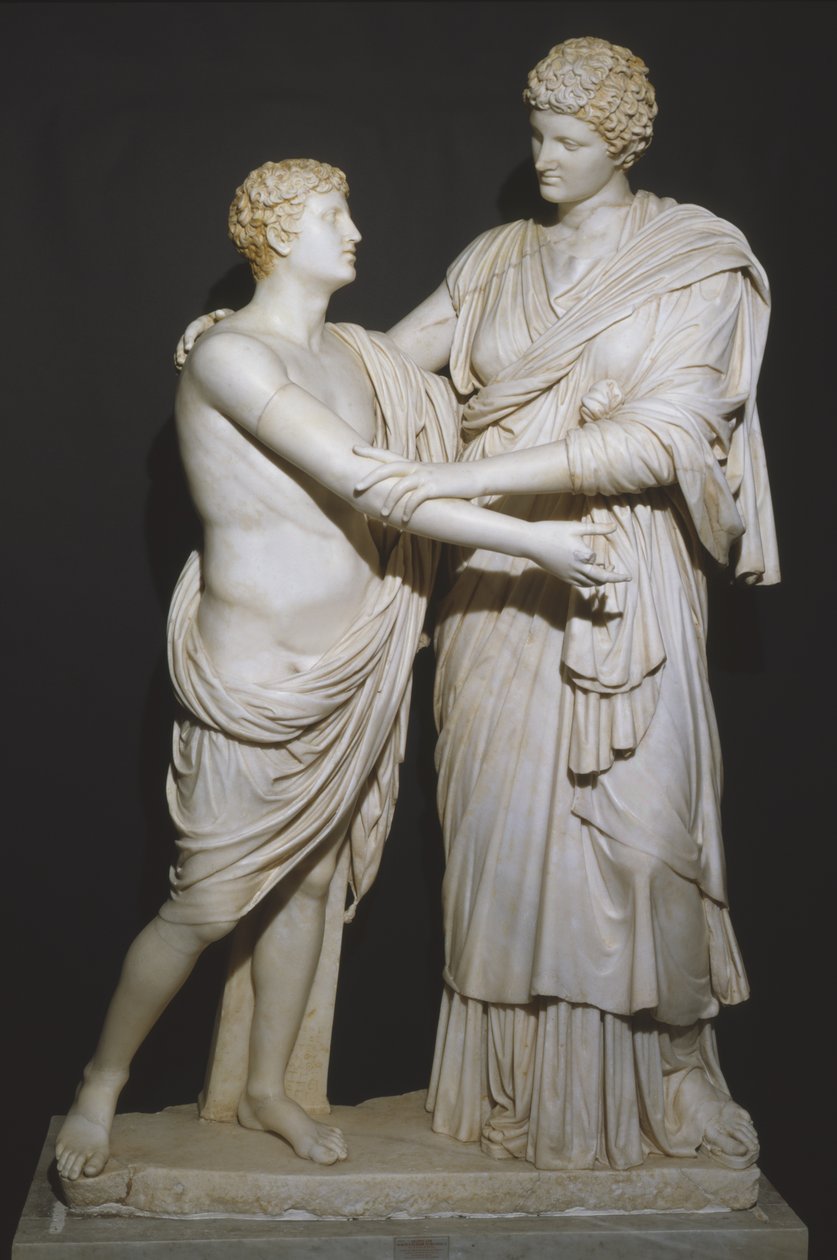 Orestes ve Electra (mermer) by Roman