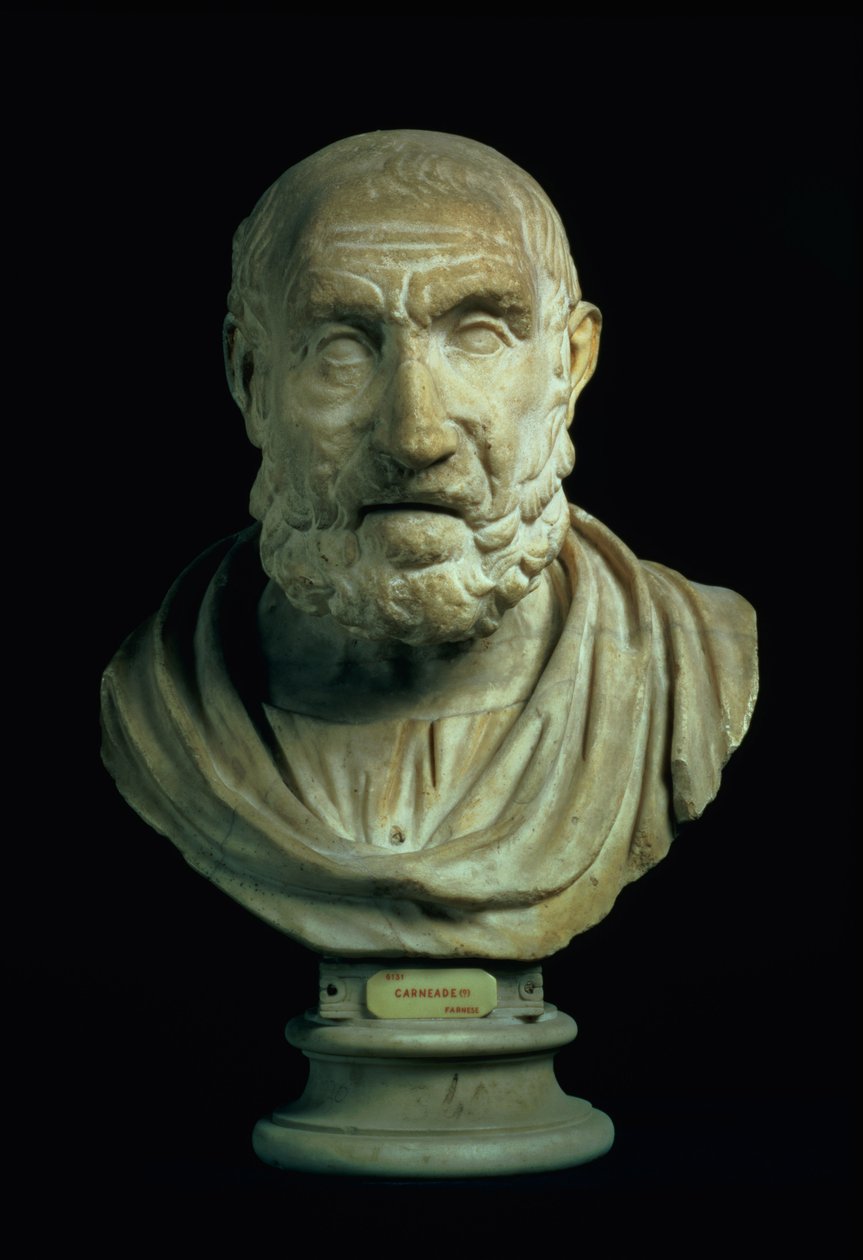 Erkek portre büstü, MÖ 4. yüzyıla ait bir Yunan orijinalinden sonra kopya (mermer) by Roman
