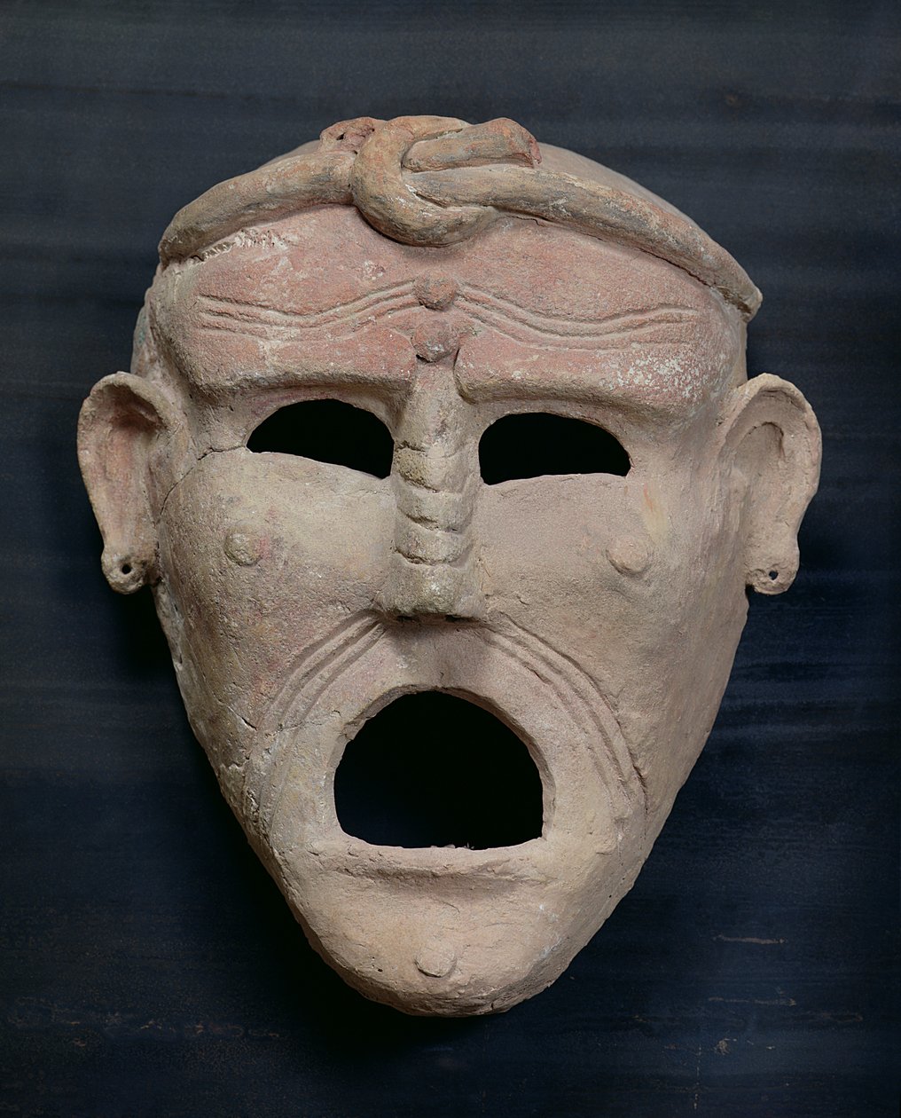 Pön büyüsü maskesi, MÖ 3.-2. yüzyıl (pişmiş toprak) by Roman