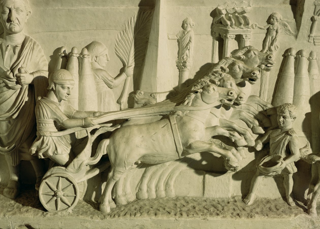 ರಥ ಓಟದ ಟರ್ಕಿಯನ್ನು ಚಿತ್ರಿಸುವ ಪರಿಹಾರ by Roman