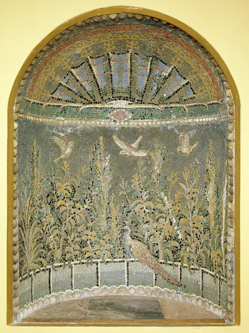 Roma Mozaik Çeşme Nişi, MS c1st (mozaik) by Roman