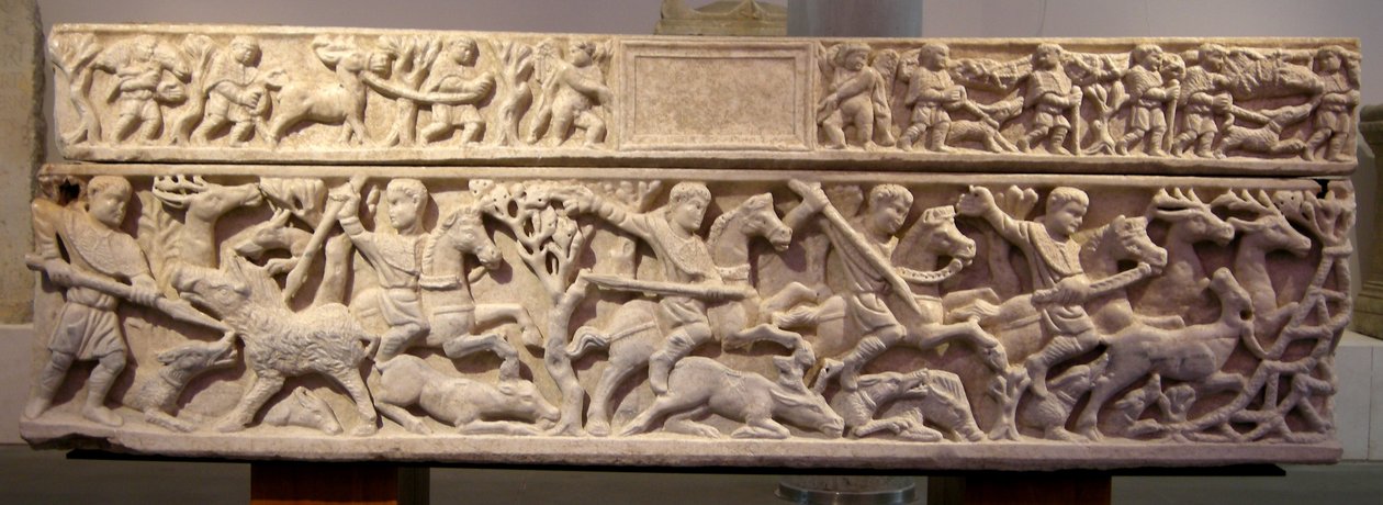 Avı gösteren lahit (mermer) by Roman