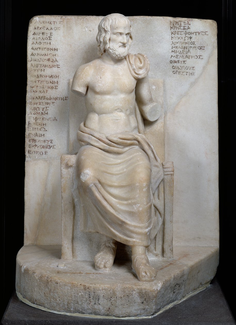 Euripides Heykeli (MÖ 484-06) (mermer) by Roman