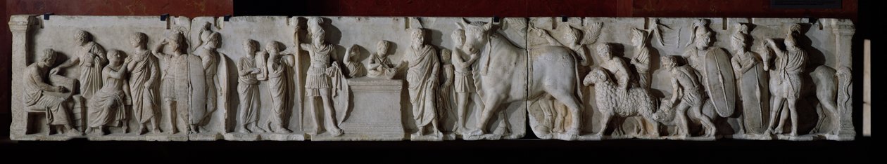 Nüfus sayımı ve tanrı Mars onuruna bir boğa, bir koç ve bir domuzun kurban edilmesi, Domitius Ahenobarbus Sunağı