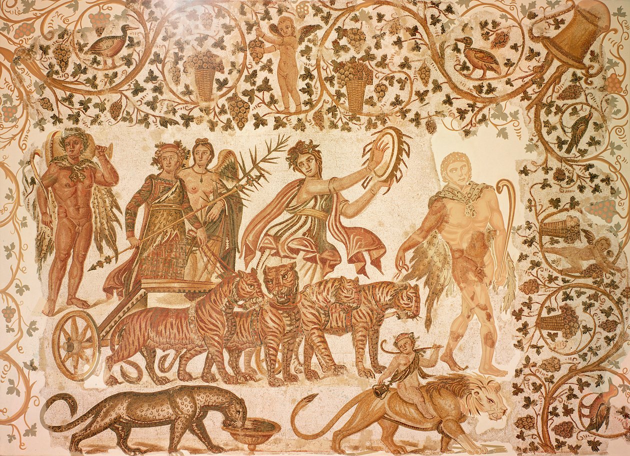 Dionysos'un Zaferi (mozaik) by Roman