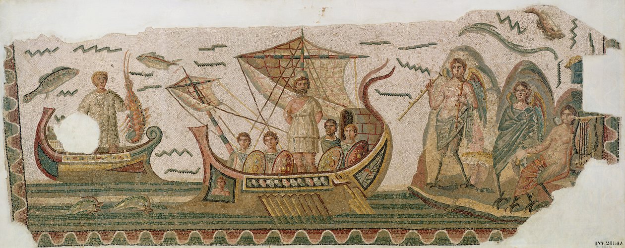 Ulysses ve Sirenler (mozaik) by Roman