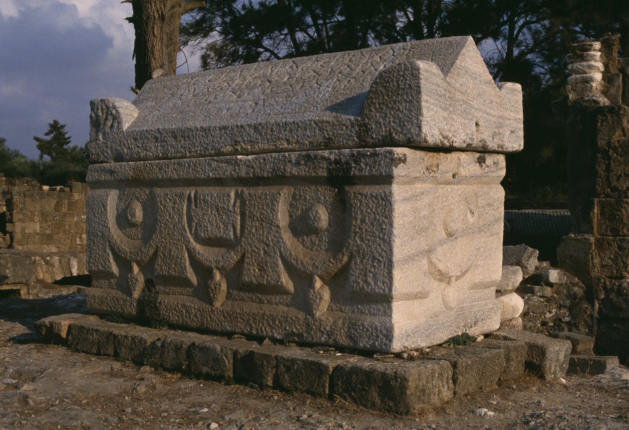 ಸಾರ್ಕೊಫಾಗಸ್, ರೋಮನ್ ಸ್ಮಶಾನ ಟರ್ಕಿಯ ನೋಟ by Roman