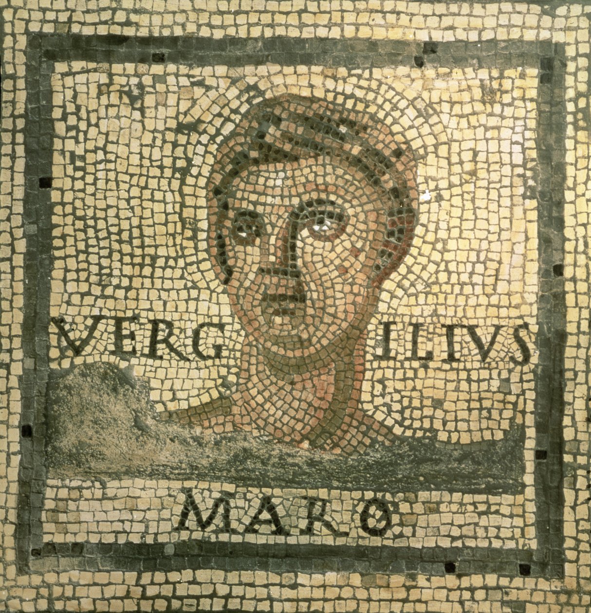 Virgil (MÖ 70-19) (mozaik) by Roman