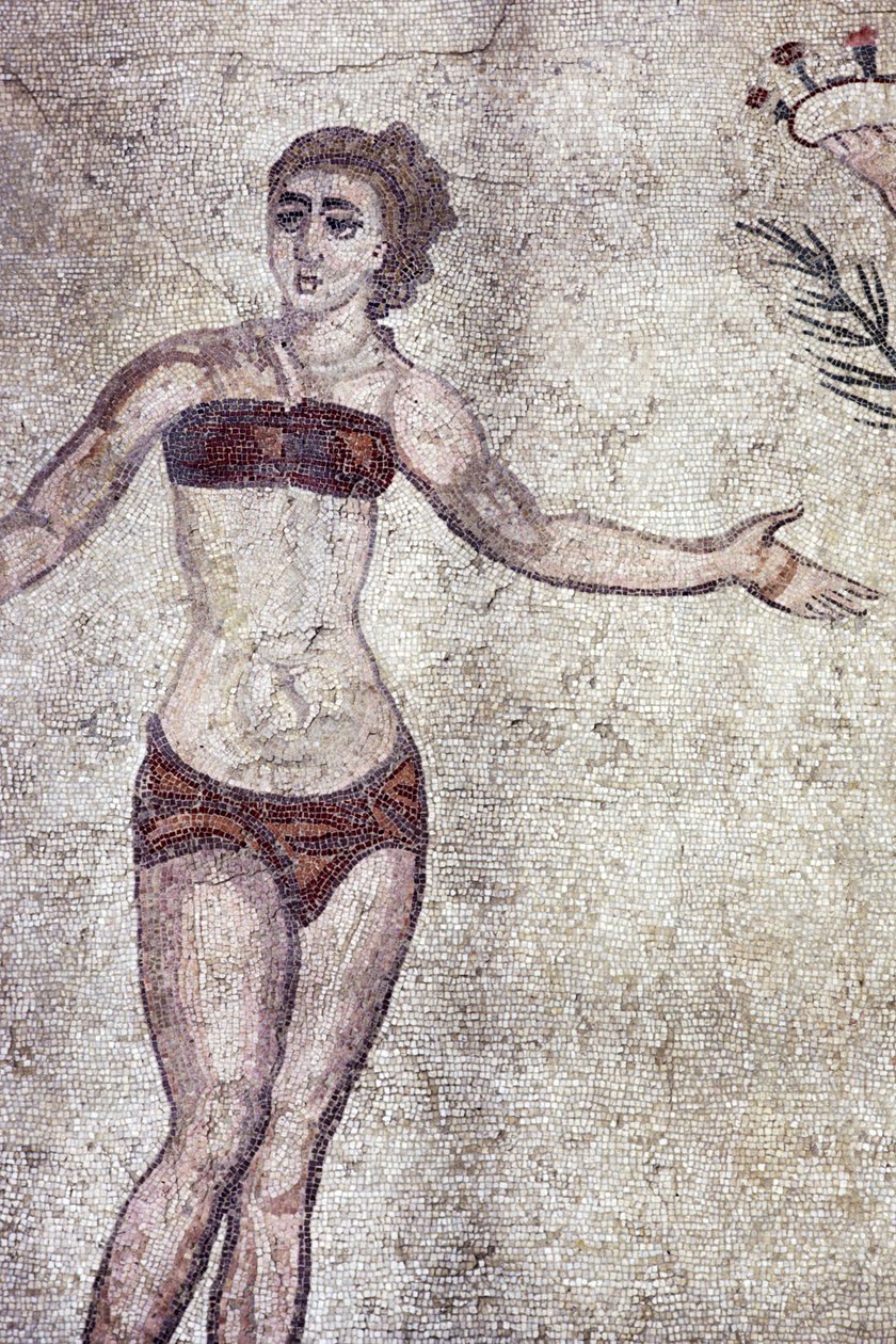 On Dans Eden Kızın Odasından (mozaik) bikinili kadın by Roman