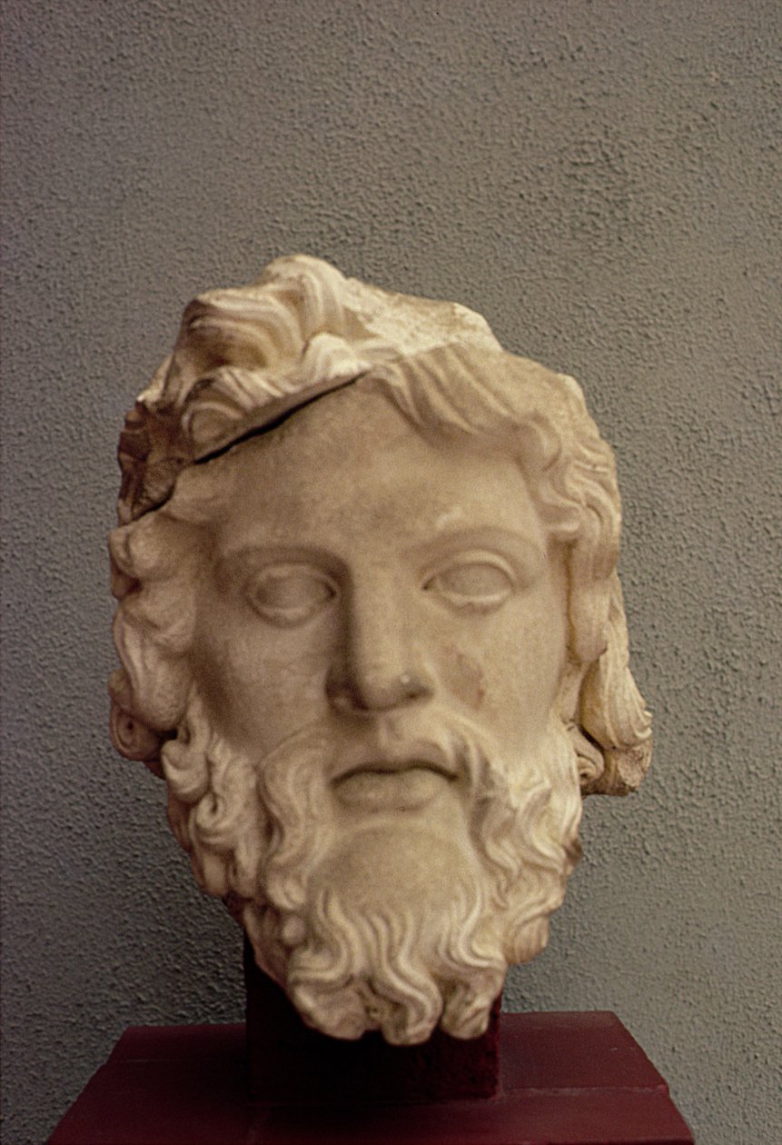 Zeus, MS 69-96 (mermer) by Roman
