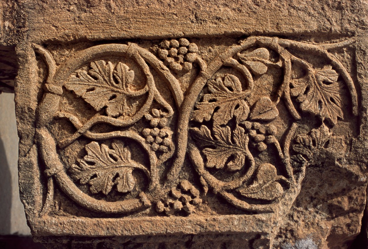 Oyma bezemeli mimari parça, Sertius Çarşısı, Yüksek İmparatorluk Dönemi (M.Ö. 27 - MS 395) by Roman Imperial Period