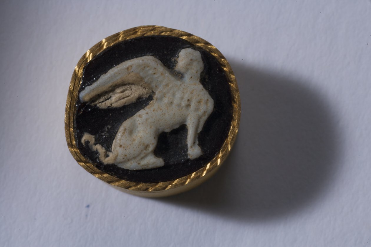 Bir sfenks (cam) kameo by Roman Imperial Period