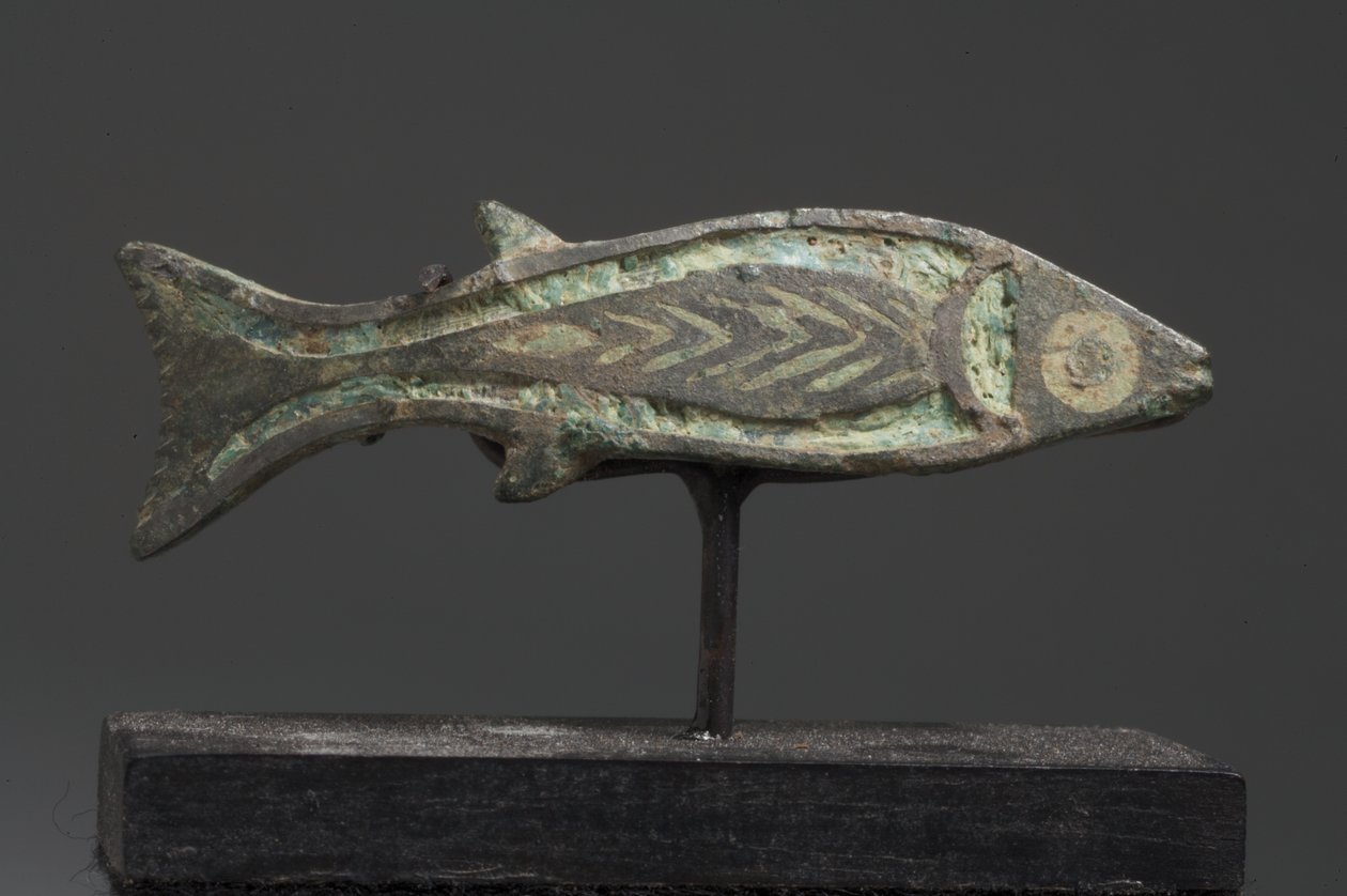 Bir balığın Romano-İngiliz fibula (bronz) by Roman Imperial Period